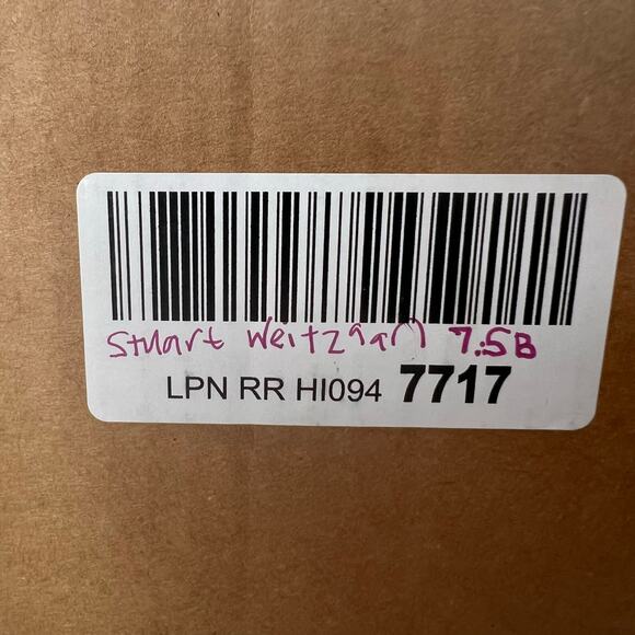 Stuart Weitzman Yuliana 85 Slouch Chunky Block Heel Boot Black Women 7.5B - Picture 10 of 10